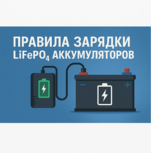 Правила зарядки LiFePO₄ аккумуляторов