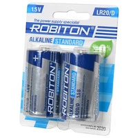Элемент питания ROBITON STANDARD LR20 BL2 17490