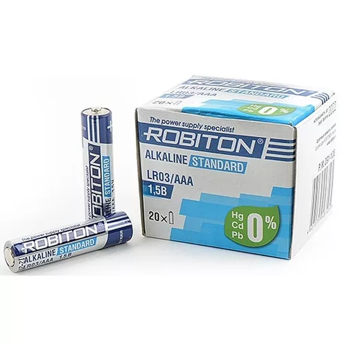 Элемент питания ROBITON STANDARD LR03 BULK20 13982