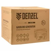 Бензиновый генератор GE 7900, 6,5 кВт, 220 В, 25 л, ручной старт Denzel